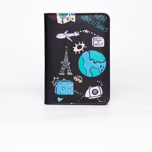 Passport Cover - Hand Painted