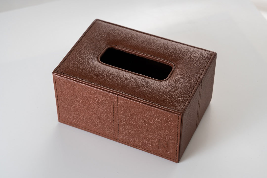 The Leather Tissue Box