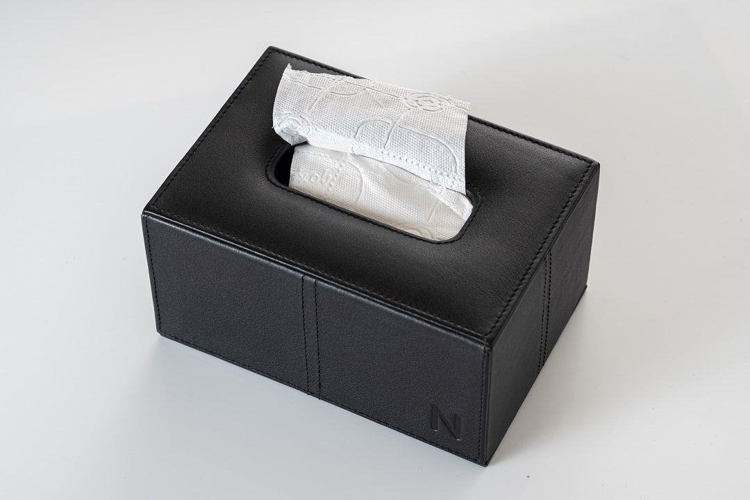 The Leather Tissue Box
